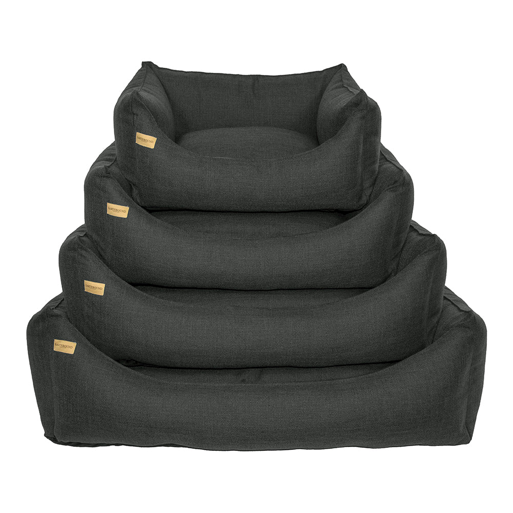 Rectangular Weaved Dog Bed Charcoal – Dozy Dog The Eco Pet Shop