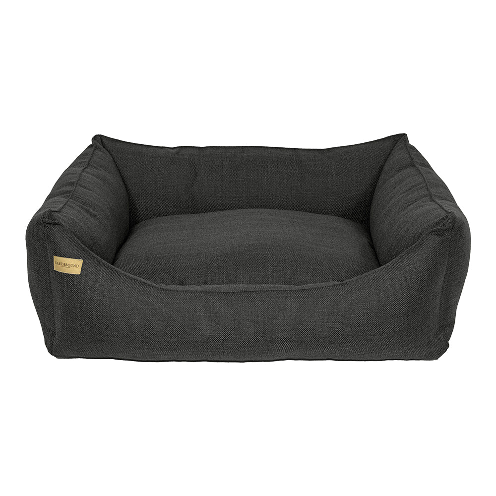 Rectangular Weaved Dog Bed Charcoal – Dozy Dog The Eco Pet Shop