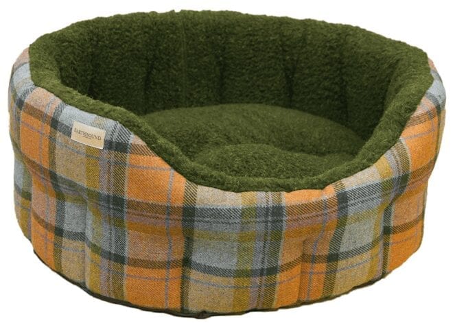 Classic Tweed Check Fleece Orange – Dozy Dog The Eco Pet Shop